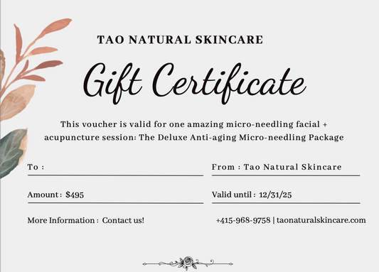 Tao Natural Skincare Gift Certificate